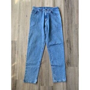 Vintage Blue Zone Acid Washed Jeans Men's Blue Soft Denim Pants Size 34x34 EUC